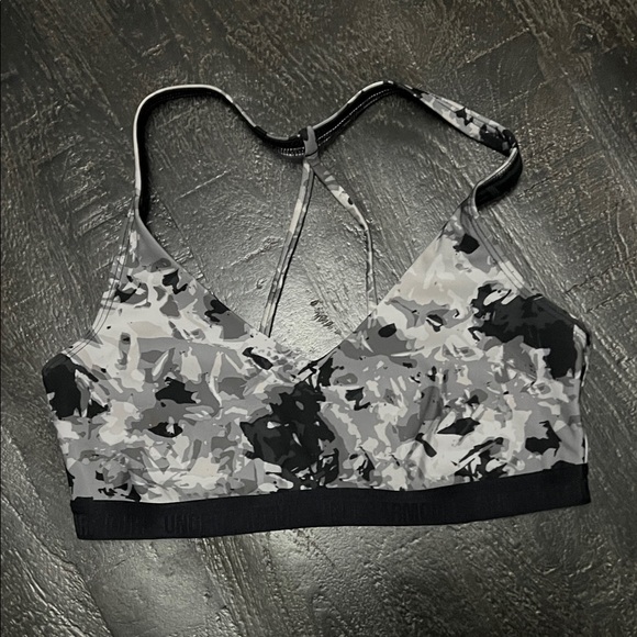 Under Armour Black and Gray Sports Bra - Picture 1 of 5